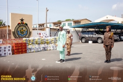 INTERIOR MINISTER DONATES TO PRISONS SERVICE